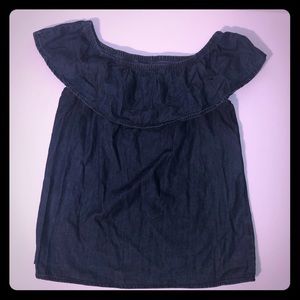 R1893 off the shoulder sleeve less top.